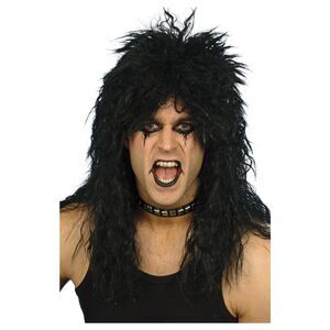 Smiffys Mens Hard Rocker Wig / Black